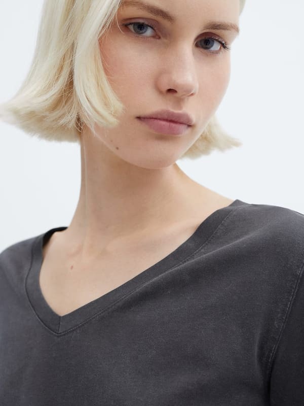 Ribbed Cotton-Blend Top